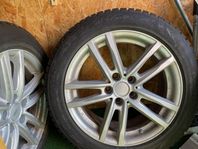 4 kompletta hjul, dubbdäck, 225/50/R17