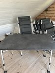 Campingbord med 4 stolar