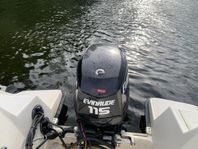 Välunderhållen Bella 640HT med nyare (och nyservad) Evinrude