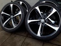 22tum 5x112 fälgar med bra Pirelli däck