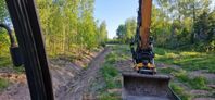 Grävning utföres