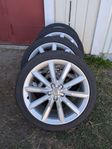 19" Audi, 17" VW, 16" Volvo