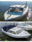 Ryds motorbåt Evinrude 70 hk med bromsad båttrailer 80 km