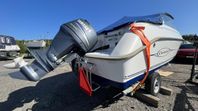 Crescent V23 T-rex DC m 100 hk 4T Yamaha, 75 timmar, trailer