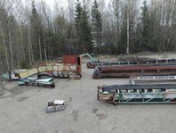 Flera olika band-transportörer och skruv-transportörer 