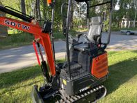 Minigrävare TW12p, Hydraulisk tumme, 3st skopor mm. ingår