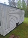 bra släp byggt på husvagnschassi 