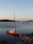 segelbåt i trä