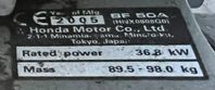 Zodiac Futura MK2 Honda 50 hk fyrtakt, ca 55 timmar