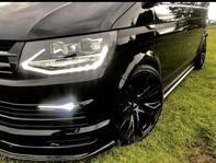 VW Transporter  Svarta Sidorör till VW T5/T6/T6.1