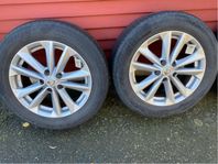 Originalfälgar i kanonskick från en  Nissan Quashqai 2016. P