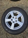 4 st. alu-fälgar med kumho däck 195/65R15  M+S