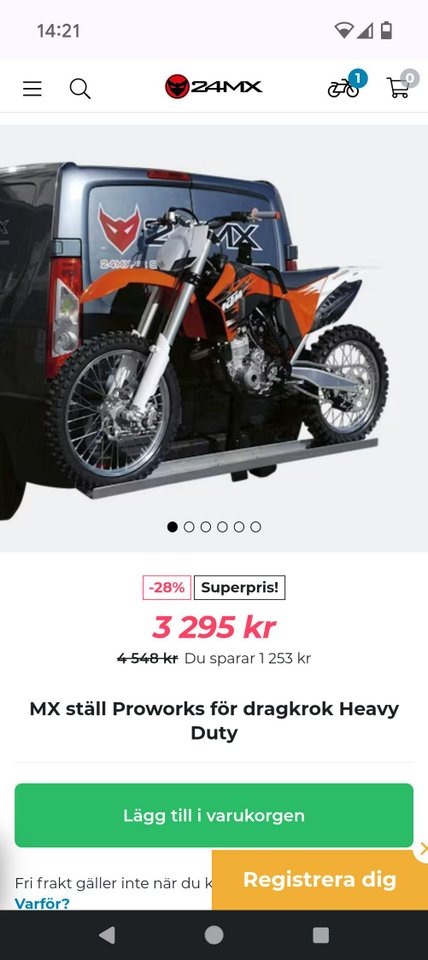 transportställ mc
