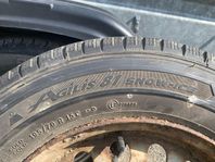Michelin vinter däck med dubb på fälg 195 70 15c 