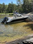 Aquador 21 WA med boggie trailer.