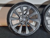 Tesla 21" Twin Turbine fälgar med sommardäck – Model S & X