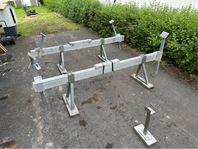 Båtbockar i Aluminium upp till 4,5 Ton inkl förstötta