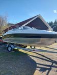 Silver Moreno 620 Mycket fin Trailer Mercury F200 Verado