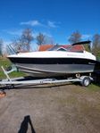 Silver Moreno 620 Mycket fin Trailer Mercury F200 Verado