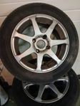 Alufälg med däck Vovlo s40