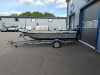 Motorbåt Buster Work – 20hk + Nybesiktat båtsläp