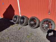 Friktionsdäck på fälgar till BMW X5 M50D, gått en vinter