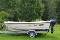 Uttern 4300 med  Yamaha 4takt 9,9 hk