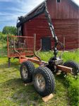 Hydraulisk skogsvagn till Traktor