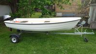Terhi Seabird 100 med Honda fyrtaktare + vagn