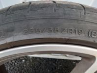 Porsche turbo replica 19'tums fäljar 4st