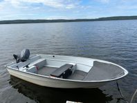 Motorbåt till salu – 50 hk fyrtakt, prisvärd sommarbåt!