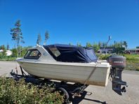 Rana 17 med Mercury 60 hk + vagn 
