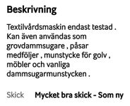 Kärcher Textilvårdsmaskin