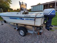 Ryds 480DL 40hk 2-takt inkl trailer elmotor ekolod gps.