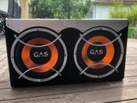 Gas 12 x 2 jbl slutsteg baslåda