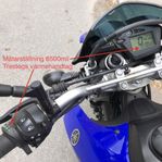 Uthyres: Lättkörd Yamaha XT660R (Övningskörning, uppkörning)