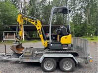 Minigrävare  Wacker Neuson EZ17 med släpvagn
