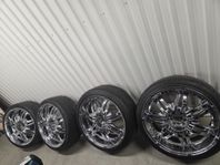 22" Kromfälgar Chrysler 300c  5x115