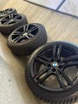 18 tum Svarta original BMW vinterhjul med dubb
