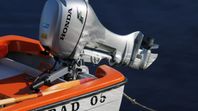 Honda 15HK Lång Rigg, Motorbåt Crescent 434 och båtsläp