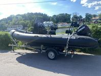 BRIG Navigator 570 Pilot, Evinrude 75hkr m 80 trailer (2020)