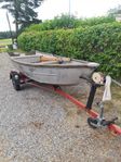 ALUMINIUMBÅT MED YAMAHAMOTOR OCH TRAILER.