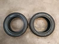 Två lösa Michelin 16" sommardäck + släpvagnsfälgar 4/100