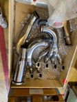 Vattenkylda rostfria limpor/headers GM 6.5 Diesel