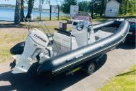 BRIGG 570L, Evinrude 75 E-tec, TK-trailer 80km/h, 