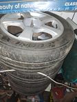 peugeot  fälg me däck 4st  205/55/16  2st 16"o 2st 205/45/16