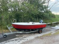 Styrpulpeter 70hk Yamaha med Trailer