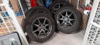 Sommardäck med aluminiumfälgar 195/55 R15