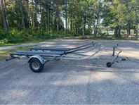 Nybesiktigad dubbeltrailer Jet-loader 80 km/h