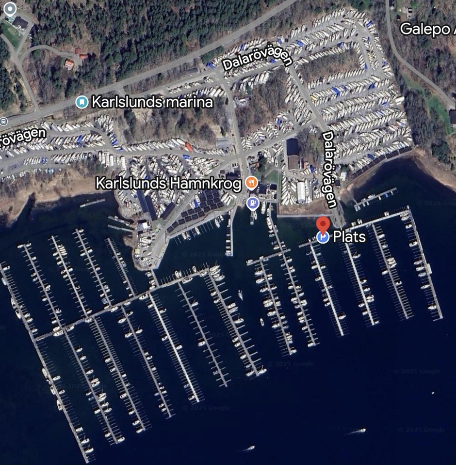 Båtplats på Karlsunds Marina 